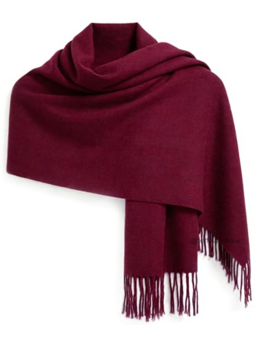 Soft Plush Fringed Shawl Wrap Versatile Oversized Scarf for Women